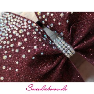 Cheerbow Strass No.15 Close up burgundy